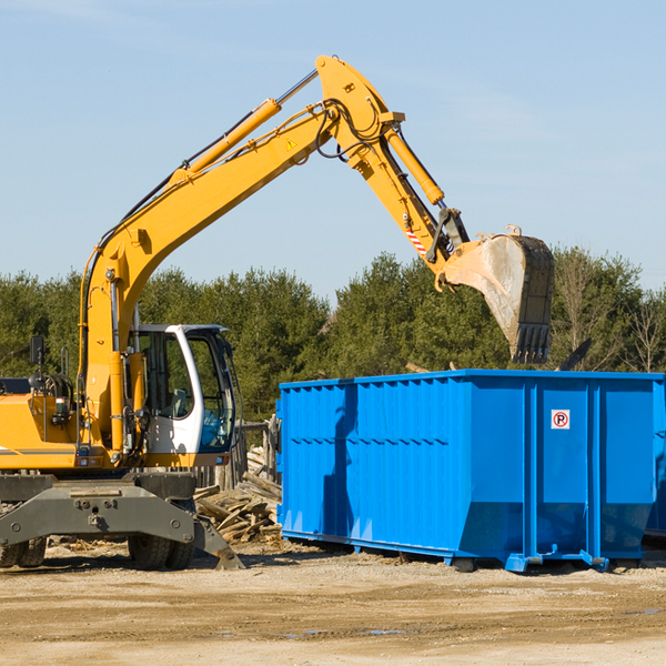 what happens if the residential dumpster is damaged or stolen during rental in Fillmore County